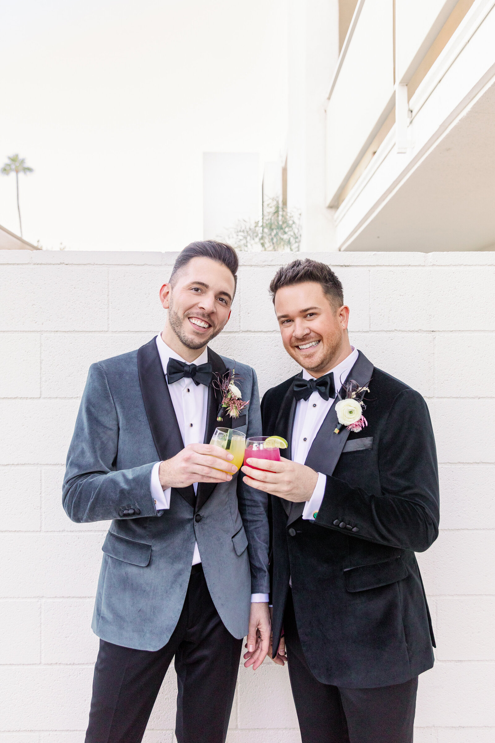 Ceremony installation with a splash of color